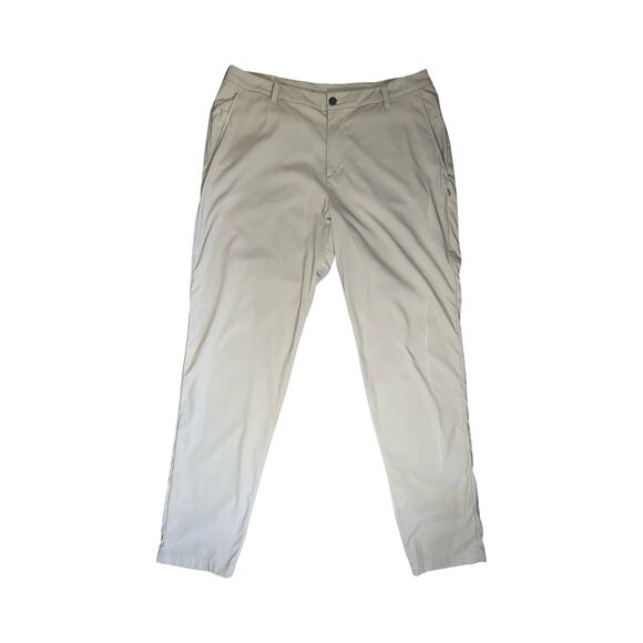 Lululemon Commission Pants Slim Taper Khaki Tan Men’s Size 36 Work Golf Casual - Picture 4 of 7
